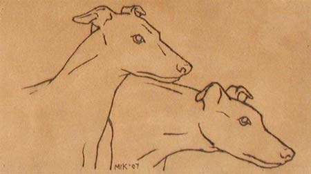 Two Greyhounds
