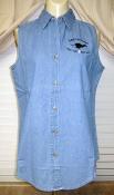 Best Bet - Best Pet Ladies Sleeveless Denim Shirt - Click For Enlargement