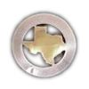 Map of Texas, Gold and Silver
